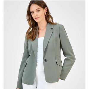 NWT Kasper Dark Sea Stone (grayish olive green) Blazer Sz 12